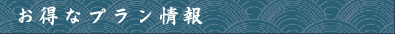お得なプラン情報